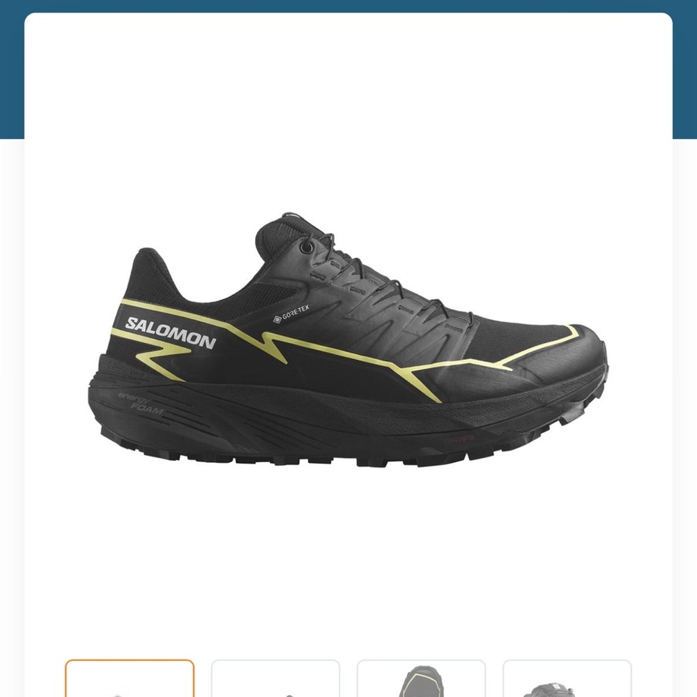 Salomon Black and Yellow Thundercross GTX